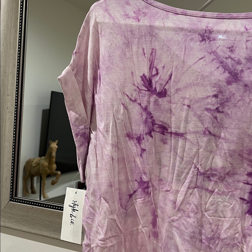 Style & Co Good Vibes Tee - Picture 9 of 10